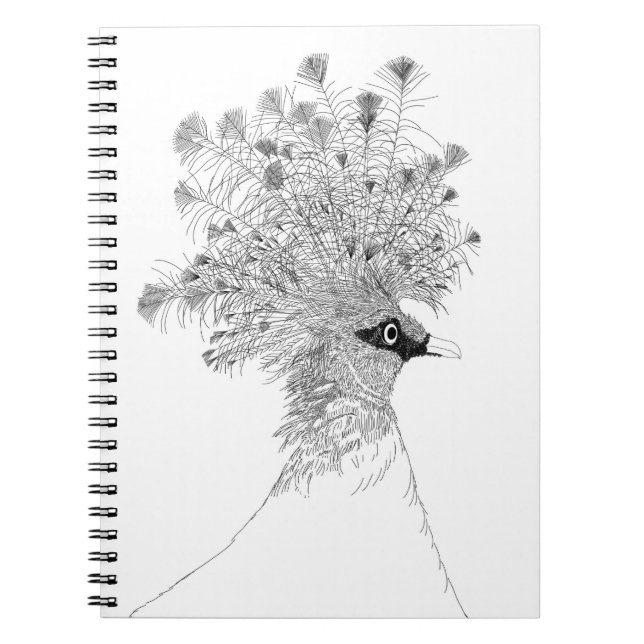 Cahier à spirale Pigeon couronné (Devant)