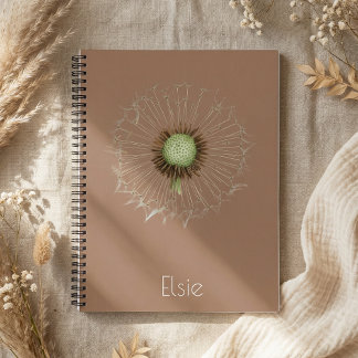 Cahier à spirale Pissenlit – Dessin botanique doux