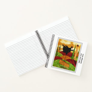 Cahier à spirale - Pose de coq toscan fantaisiste