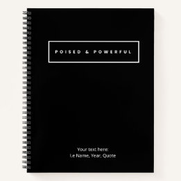 Cahier à spirale posé et puissant