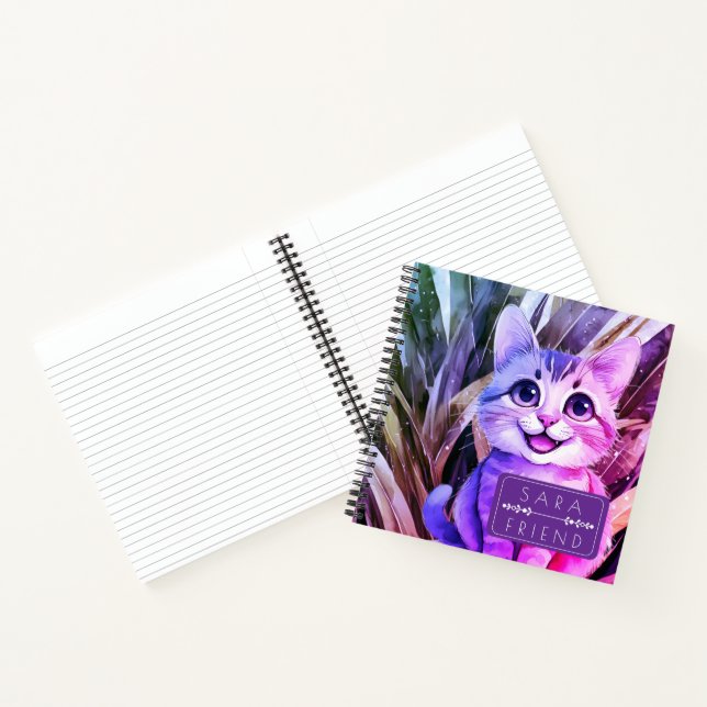 Cahier à spirale pour animaux de compagnie chats (Intérieur)