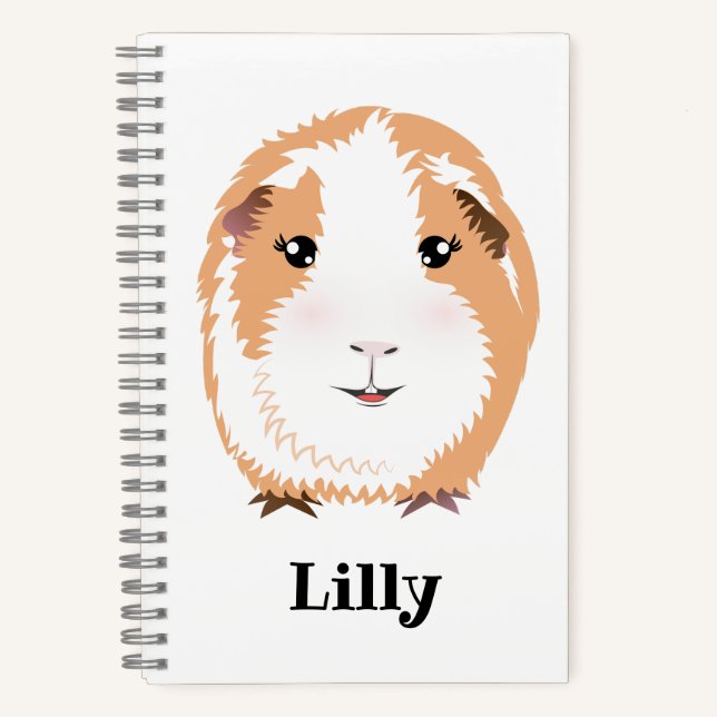 Cahier à spirale pour cochon d'Inde (Recto)
