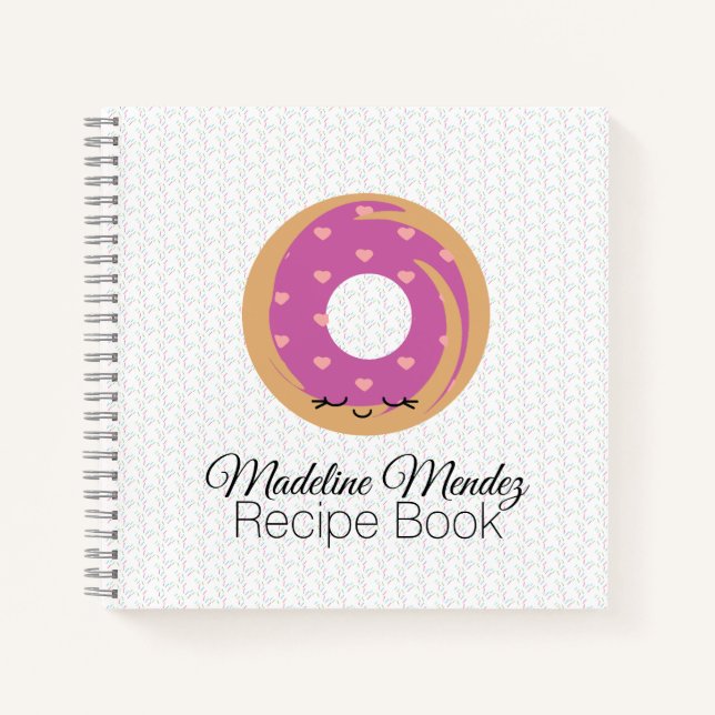 Cahier à spirale pour enfants Baker Donut Livre de (Devant)