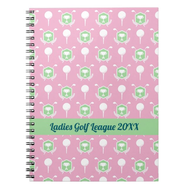 Cahier à spirale pour la ligue de golf féminine (Devant)