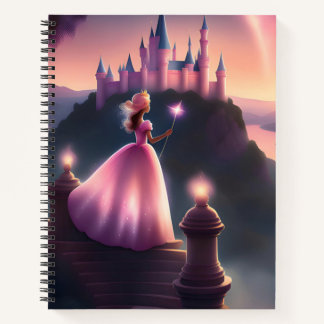 Cahier à spirale Princesse rose - Envoûtant