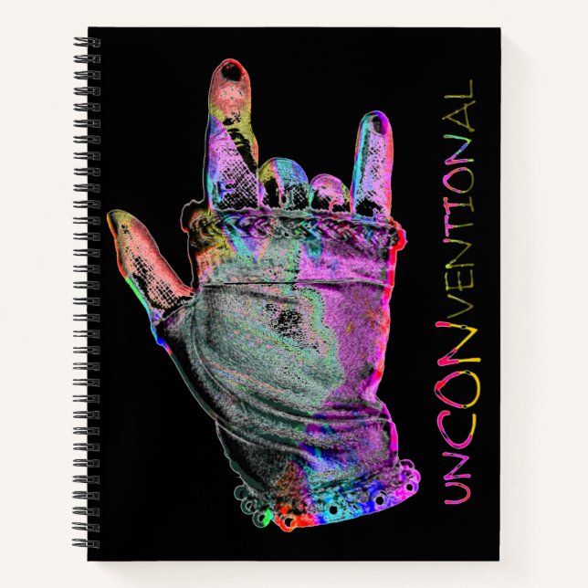 Cahier à spirale Rock Unconventionnel (Devant)