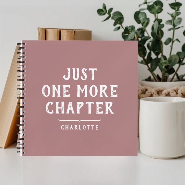 Cahier à spirale rose poussiéreux avec citation dr (Créateur téléchargé)