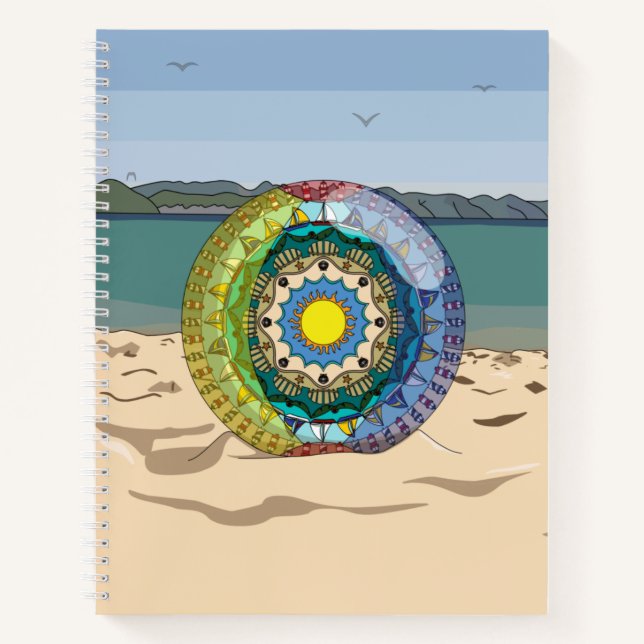 Cahier à spirale Soleil d'été (Devant)