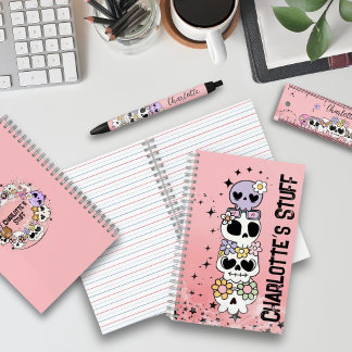 Cahier à spirale thème Halloween