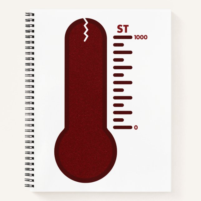 Cahier à spirale Thermomètre du Stress (Devant)