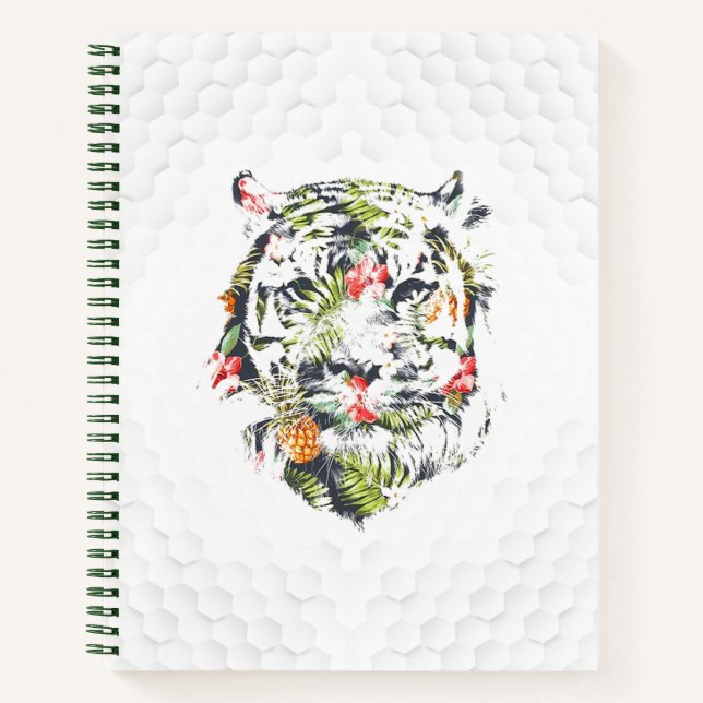 Cahier à spirale TIGRE TROPICAL Journal primaire K (Devant)
