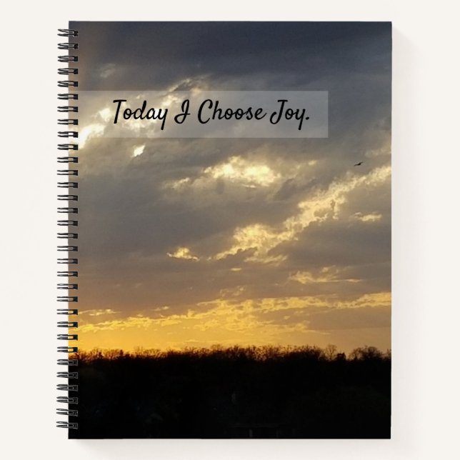 Cahier à spirale Today I Choose Joy (Devant)