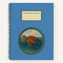 Cahier à spirale Tortue de mer