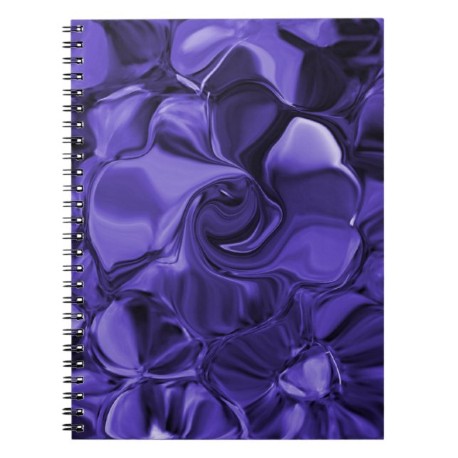 Cahier à spirale Tourbillons Violets (Devant)