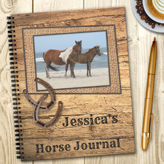 Cahier à spirale Votre Photo Cheval