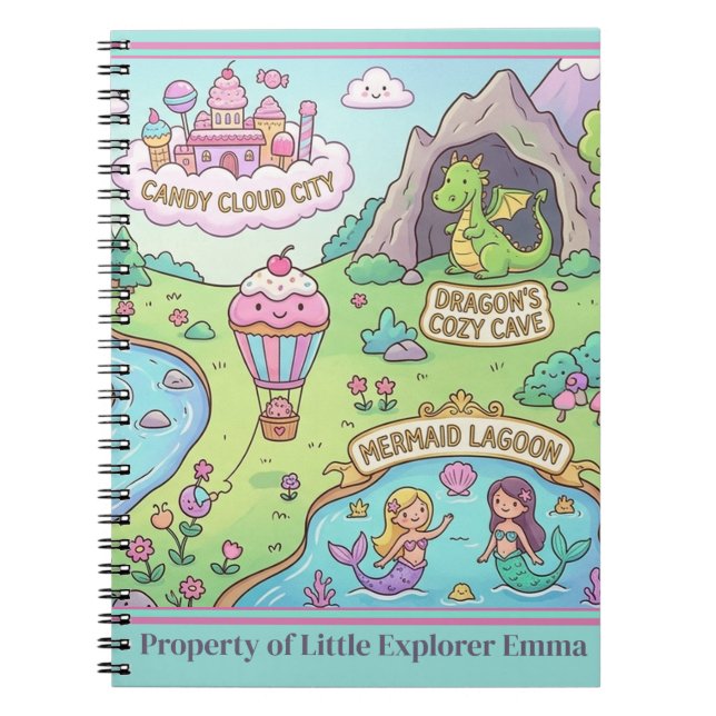 Cahier à spirale Wonder-Map pour jeunes explorateu (Devant)