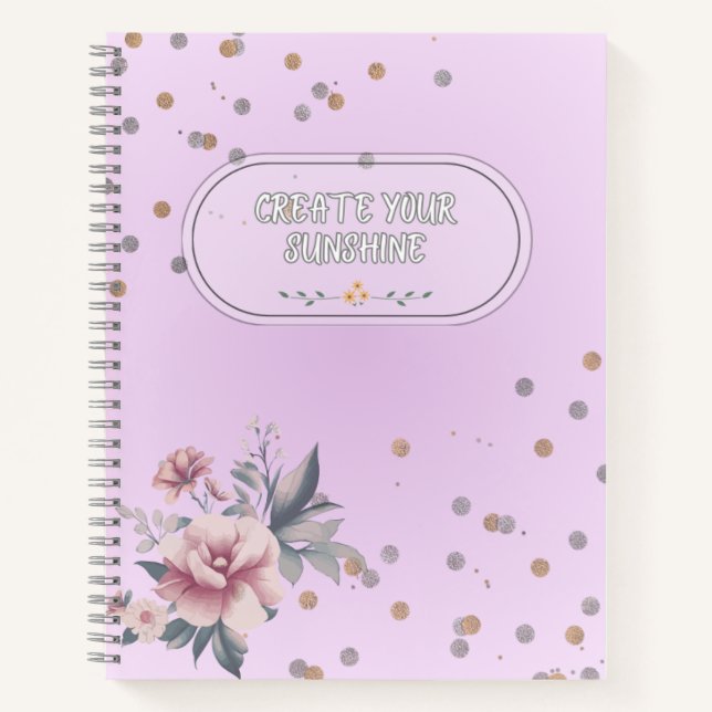Cahier à spirales "Créez votre soleil" (Devant)