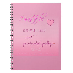 Cahier à spirales de la Saint-Valentin "Favorite H