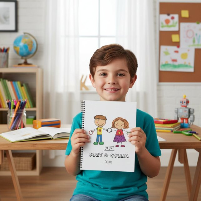 Cahier à spirales mignon pour enfants élégants (Créateur téléchargé)