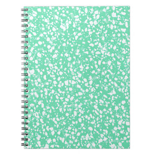 Cahier à texture éclaboussée de menthe