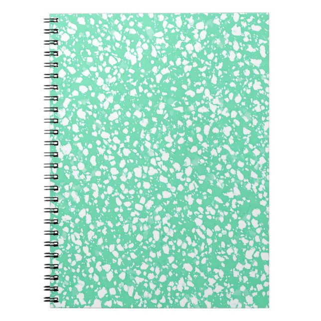 Cahier à texture éclaboussée de menthe (Devant)