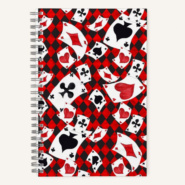 Cahier Alice au Pays des Merveilles Rouge & Noir – (Recto)