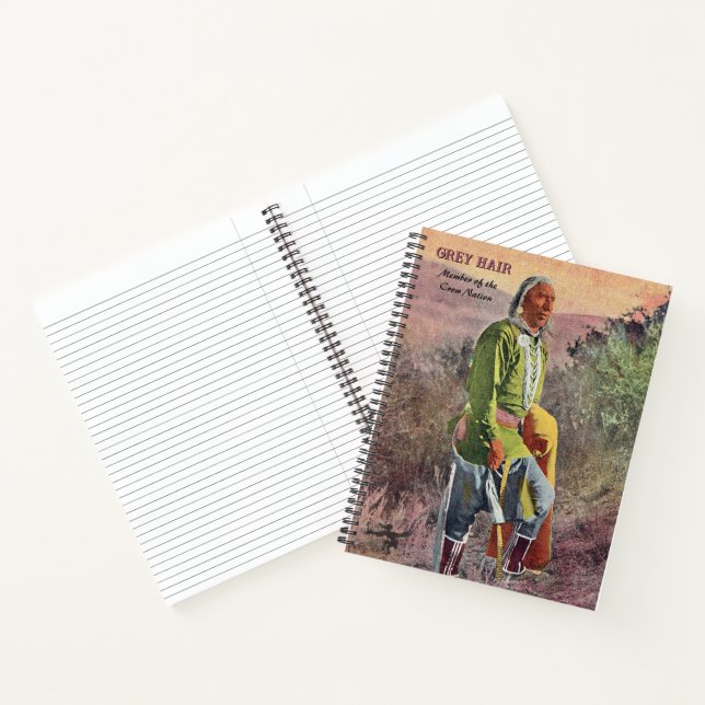 Cahier Amérindien Cheveux Gris (Intérieur)