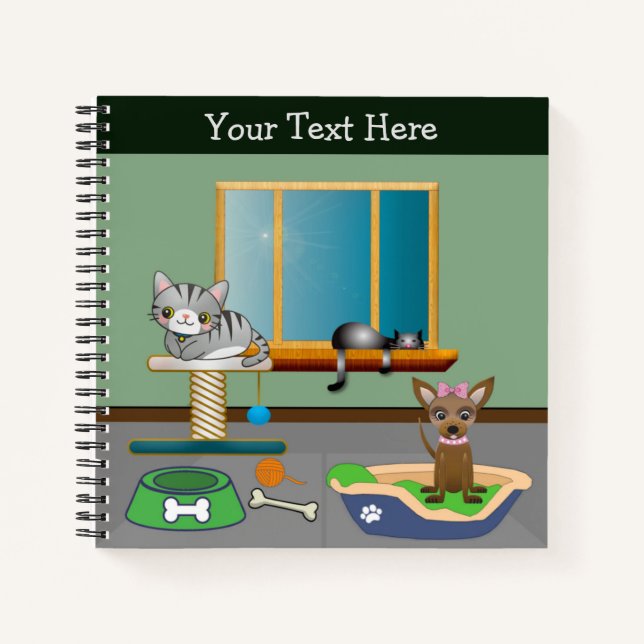 Cahier Amis à Fourrure - Cadeau Adorable pour Amat (Devant)