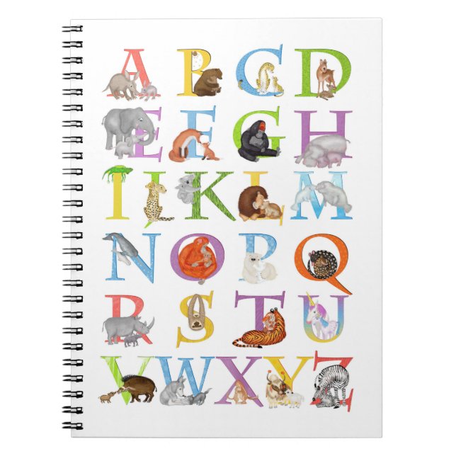 Cahier Animal ABC (version bleue) (Devant)