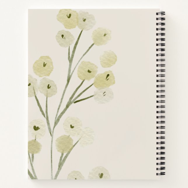 Cahier aquarelle floral vintage2 (Dos)
