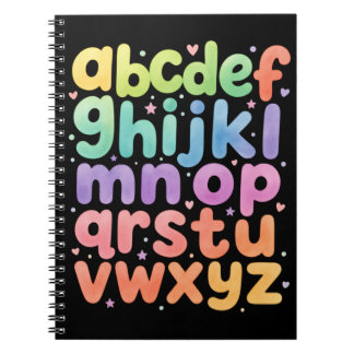 Cahier Arc-en-ciel Alphabet ABC pour Enfants Migno