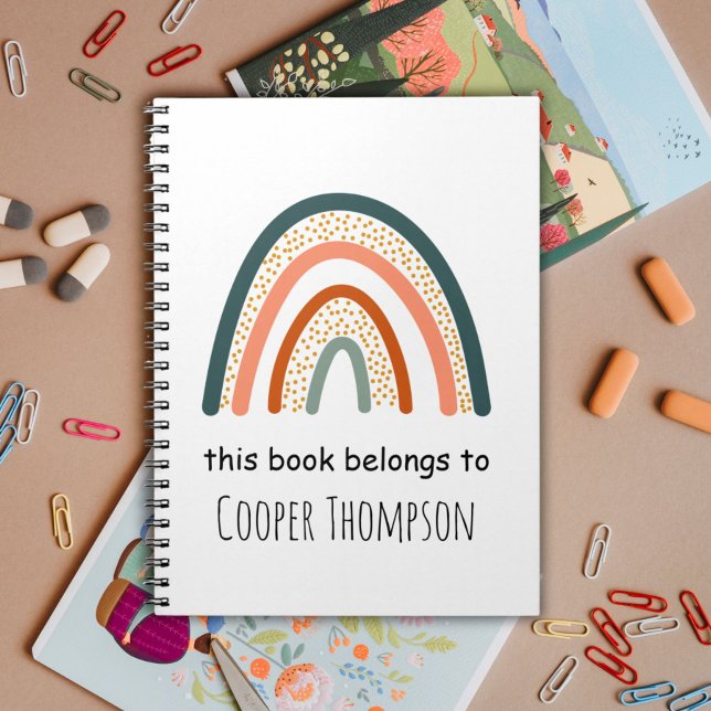 Cahier arc-en-ciel appartient aux enfants (Créateur téléchargé)