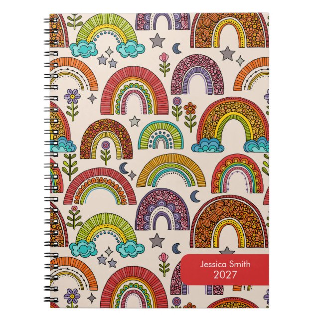 Cahier Arc-en-Ciel Coloré (Devant)