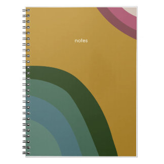 Cahier Arc-en-ciel Rétro Or