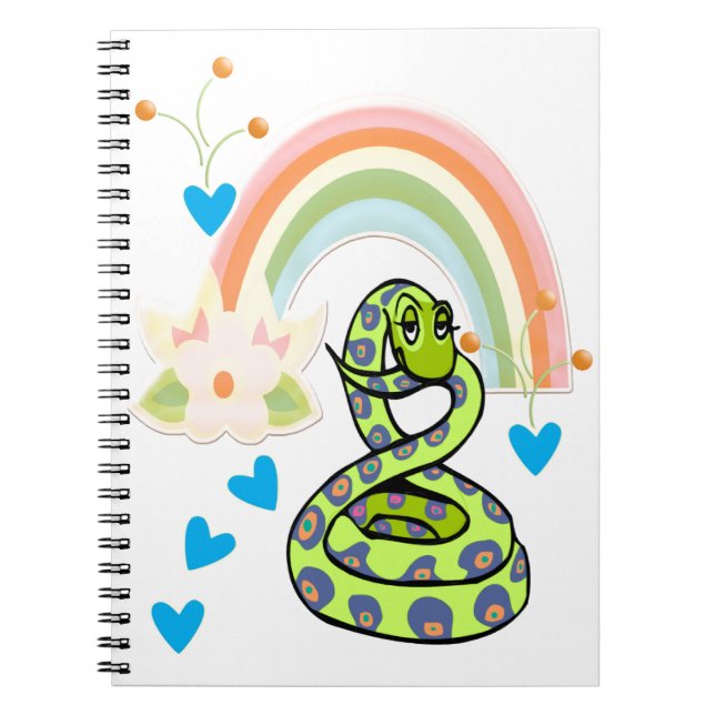 Cahier Arc-en-ciel Serpent (Devant)