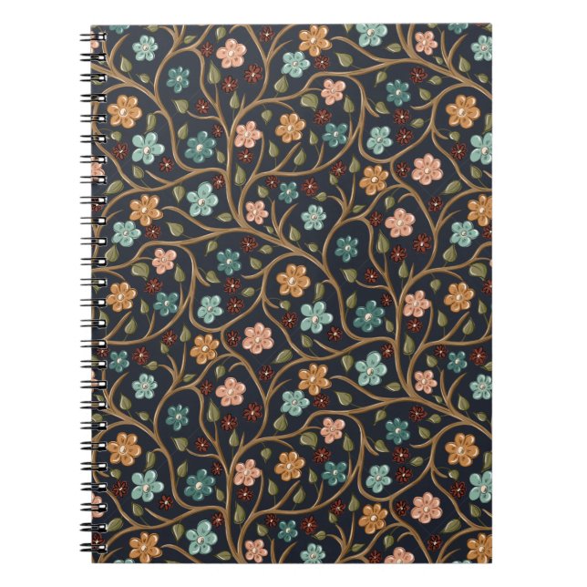 Cahier avec branches et fleurs (Devant)