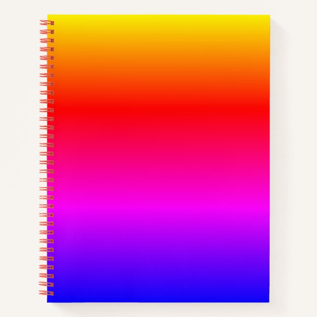 Cahier avec couleurs arc-en-ciel (Devant)