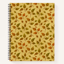 Cahier Avec Feuilles D'automne