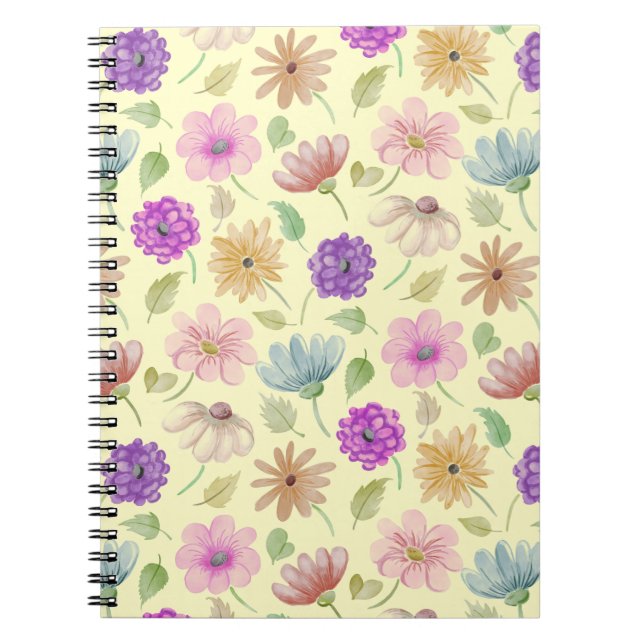 Cahier Avec Fleurs (Devant)