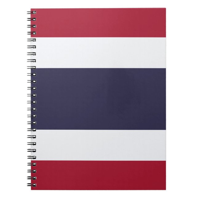 Cahier avec le drapeau de la Thaïlande (Devant)