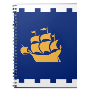 Cahier avec le drapeau de la ville de Québec