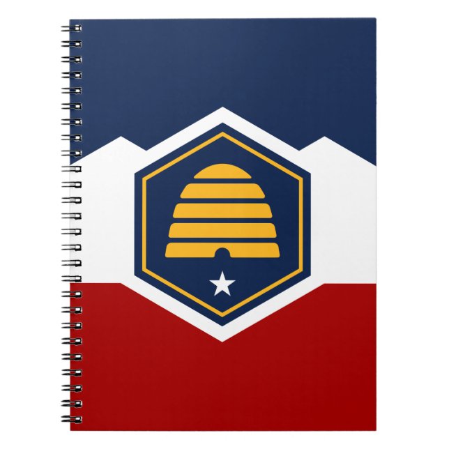 Cahier avec le drapeau de l'Utah, États-Unis (Devant)
