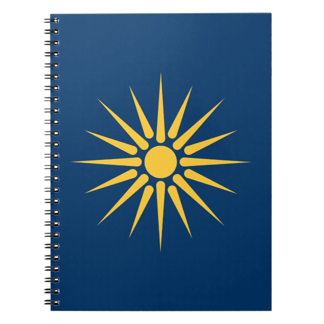 Cahier avec le drapeau de Macédoine, Grèce (Devant)