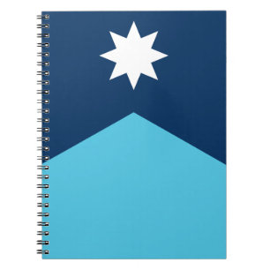 Cahier avec le drapeau du Minnesota, États-Unis