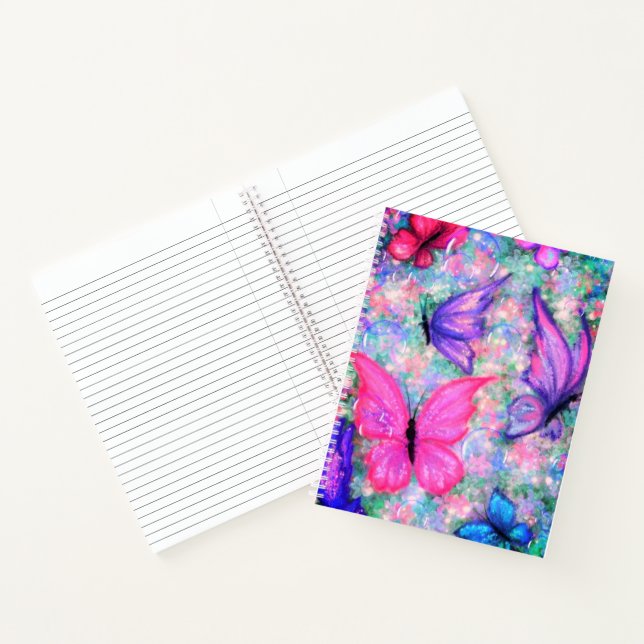 Cahier avec Papillons (Intérieur)