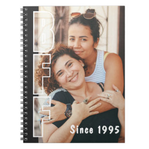 Cahier BFF Depuis Année Photo Illusion Noir Person