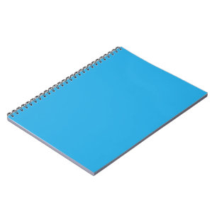 Cahier Bleu Journal Spirale Minimaliste Lumineux