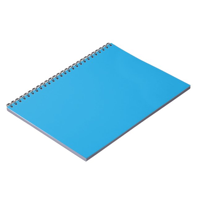 Cahier Bleu | Journal Spirale Minimaliste Lumineux (Côté gauche)