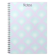 Cahier bleu ombre coquille Saint-Jacques