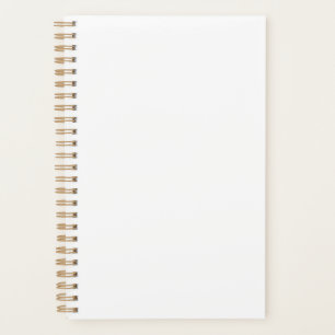 Cahier bloc-notes à couverture souple spirale or 2